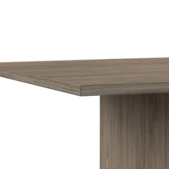 Clearance 96W x 42D Boat Shaped Conference Table with Wood Base, Modern Hickory (99TB9642MHK) Conference Room Tables