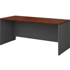 New Westfield 72"W Office Desk, Gray (WC24436) Computer Desks