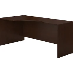 Clearance Westfield 72"W Left Handed Corner Desk, Mocha Cherry (WC12932) Corner Desks