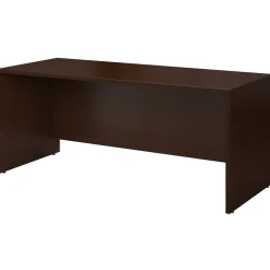 Clearance Westfield 72"W Office Desk, Mocha Cherry (WC12936) Computer Desks