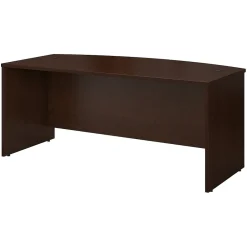 Sale Westfield 72"W Bow Front Desk, Mocha Cherry (WC12946) Computer Desks