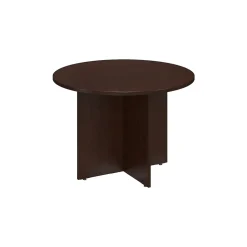 42W Round Conference Table with Wood Base, (99TB42RMR) Conference Room Tables