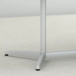 Sale 120W x 48D Boat Shaped Conference Table with Metal Base, (99TBM120MRSVK) Conference Room Tables