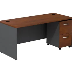 Sale Westfield Desk w/ 2 Drawer Mobile Pedestal, (SRC028HCSU) Computer Desks