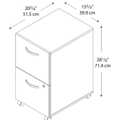 Hot Westfield 2-Drawer Mobile Vertical File Cabinet, Letter/Legal Size, Lockable, (WC36752SU) File Cabinets