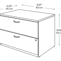 Clearance Westfield Lateral File Cabinet, Natural Cherry (WC72454CSU) File Cabinets