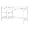 Broadview 54"W Computer Desk with Shelves, Pure White (BDD154WH-03) Computer Desks