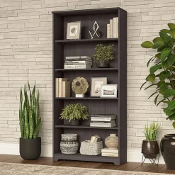 Sale Cabot 66" 5-Shelf Bookcase with Adjustable Shelves, (WC31766) Bookcases
