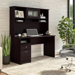 Online Cabot 60"W Computer Desk with Hutch, (CAB042EPO) Office Desks