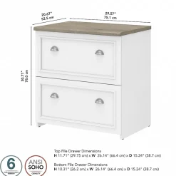 Online Fairview 2-Drawer Lateral File Cabinet, Letter/Legal, , 29.57