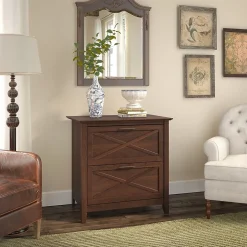 Discount Key West 2 Drawer Lateral File Cabinet, Bing Cherry (KWF130BC-03) File Cabinets