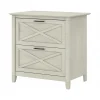 Best Key West 2-Drawer Lateral File Cabinet, Letter/Legal, Linen White Oak, 30" (KWF130LW-03) File Cabinets