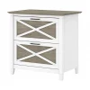 Sale Key West 2-Drawer Lateral File Cabinet, Letter/Legal, Shiplap Gray/Pure White, 30" (KWF130G2W-03) File Cabinets