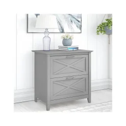 New Key West 2-Drawer Lateral File Cabinet, Letter/Legal, Cape Cod Gray, 30" (KWF130CG-03) File Cabinets