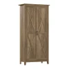 Discount Bush Furniture Key West 65.98"H Storage Cabinet with 5 Shelves, Reclaimed Pine (KWS266RCP-03) Storage Cabinets