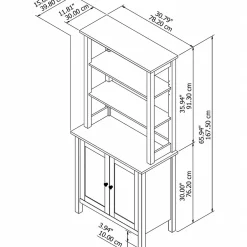 Best Mayfield 5-Shelf 66