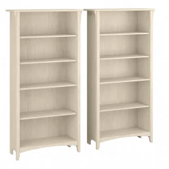 New Salinas 63"H 5-Shelf Tall Bookcase, , 2/Set (SAL036AW) Bookcases