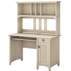 Best Salinas 48"W Small Computer Desk with Hutch, (MY72208-03) Computer Desks