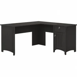 Discount Salinas 60"W L Shaped Desk with Storage, (SAD160VB-03) L-Desks
