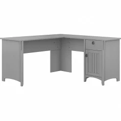 Outlet Salinas 60"W L Shaped Desk with Storage, (SAD160CG-03) L-Desks