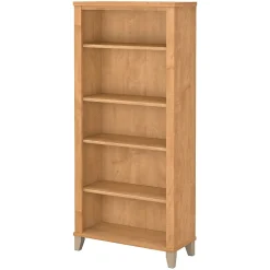Hot Somerset 65.21"H 5-Shelf Bookcase with Adjustable Shelves, Laminate (WC81465) Bookcases