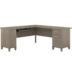 Outlet Somerset 72"W L Shaped Desk with Storage, (WC81610K) L-Desks