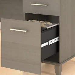 Discount Somerset 72W L Shaped Desk with Hutch and Lateral File Cabinet, (SET009AG) L-Desks