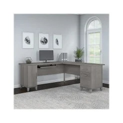 New Somerset 72"W L Shaped Desk with Storage, (WC81210K) L-Desks