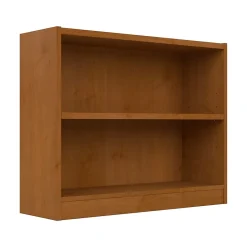 Best Universal 30"H 2-Shelf Bookcase with Adjustable Shelf, Natural Cherry (WL12466) Bookcases