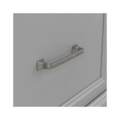 Woodland Entryway Storage Set with Hall Trees and Shoe Bench with Doors, Cape Cod Gray (WDL011CG) Storage Cabinets