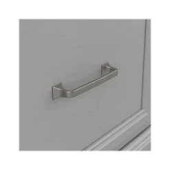 Outlet Woodland Entryway Storage Set with Hall Trees and Shoe Bench with Drawers, Cape Cod Gray (WDL012CG) Storage Cabinets