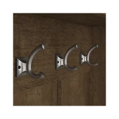 Woodland 24W Hall Tree and Small Shoe Bench with Drawer, Ash Brown (WDL007ABR) Storage Cabinets