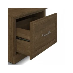 Woodland 24W Hall Tree and Small Shoe Bench with Drawer, Ash Brown (WDL007ABR) Storage Cabinets