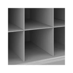 Clearance Woodland 40W Shoe Storage Bench with Shelves and Wall Mounted Coat Rack, Cape Cod Gray (WDL004CG) Storage Cabinets