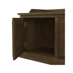 Clearance Woodland 40W Entryway Bench with Doors, Ash Brown (WDL005ABR) Storage Cabinets
