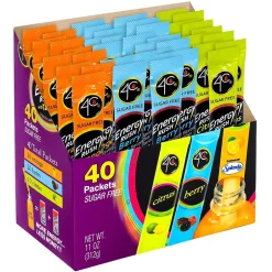 Snacks & Granola Bars<4C Energy Rush Sugar Free Drink Mix with Taurine Variety Pack 40CT (220-02037)