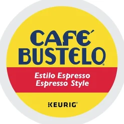 Keurig K-Cups<Cafe Bustelo Espresso Coffee, Dark Roast, Keurig® K-Cup® Pods, 24/Box (6106)