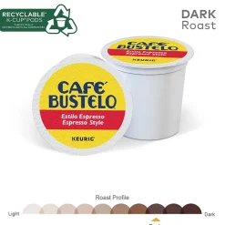 Keurig K-Cups<Cafe Bustelo Espresso Style Coffee Keurig® K-Cup® Pods, Dark Roast, 48/Box (5000346117)