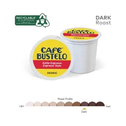 Keurig K-Cups<Cafe Bustelo Espresso Style Coffee Keurig® K-Cup® Pods, Dark Roast, 48/Box (5000346117)