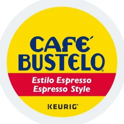 Keurig K-Cups<Cafe Bustelo Espresso Style Coffee Keurig® K-Cup® Pods, Dark Roast, 192/Box (5000346117)
