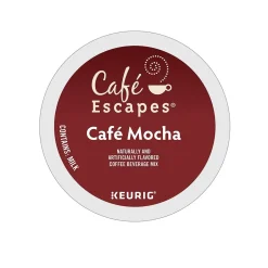 Keurig K-Cups<Cafe Escapes Café Mocha, Keurig® K-Cup® Pods, 24/Box (6803)