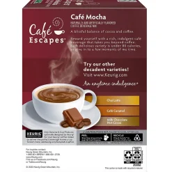 Keurig K-Cups<Cafe Escapes Café Mocha, Keurig® K-Cup® Pods, 24/Box (6803)