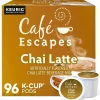 Keurig K-Cups<Cafe Escapes Chai Latte Coffee Keurig® K-Cup® Pods, Light Roast, 96/Carton (5000330074CT)