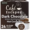 Keurig K-Cups<Cafe Escapes Dark Chocolate Hot Cocoa Mix, Keurig® K-Cup® Pods, 24/Box (6802)