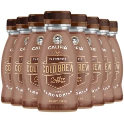 Coffee<CALIFIA FARMS Cold Brew Coffee Xx Espresso With Almond Milk, 10.5 oz, 8/Pack (902-00447)