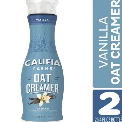 Milk & Creamer<CALIFIA FARMS Vanilla Oat Creamer, 25.4 Oz, 2PK