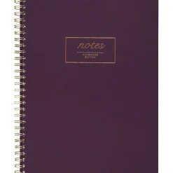 Cambridge Fashion Twinwire Business Notebook, 80 Sheets, 9-1/2" x 7-1/4", Purple (49556) New