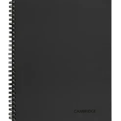 Cambridge 1-Subject Professional Notebooks, 8.5" x 11", Wide Ruled, 80 Sheets, Black (06064) Sale
