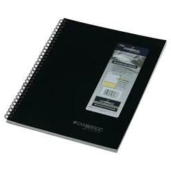 Cambridge 1-Subject Professional Notebooks, 8.5" x 11", Wide Ruled, 80 Sheets, Black (06066) Sale