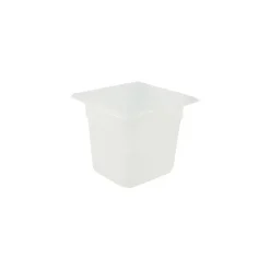 Food Storage Containers<Cambro 1/6 Size 6" Deep Food Pan, 5 2/3" H x 6 1/3" W x 6 7/8" D, Clear (66PP190)